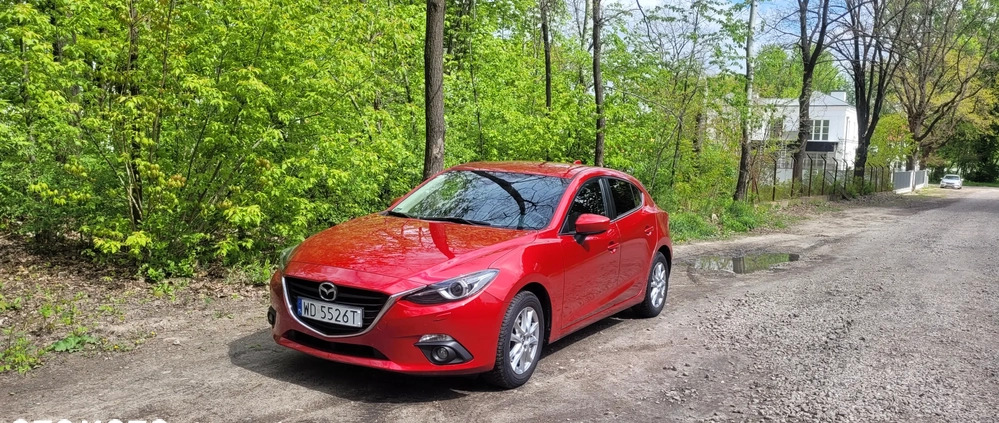 Mazda 3 cena 49500 przebieg: 120000, rok produkcji 2014 z Warszawa małe 211